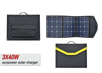 China Folding Portable Solar Panel Charger , 120w Sungold Solar Panel Camping Charger  for sale