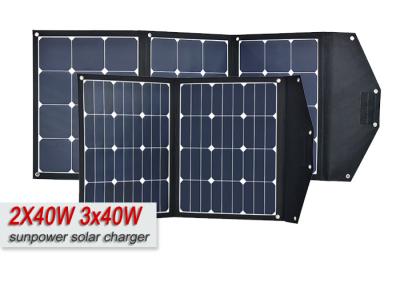 China Sungold Lightweight 80W Portable Solar Panel Charger For Camping Military Outdoor for sale