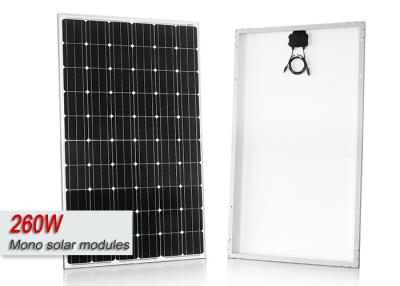 China Mono 18V 260 Watt Solar Panel With Cables , Portable Solar Panel System for sale