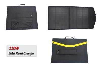 China Folding Portable Solar Panel Charger , 2x55w Sungold Solar Panel Camping Charger  for sale