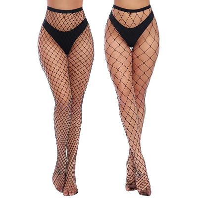 China Mature women's net silk stockings high heels high waisted pantyhose net stockings thigh highs pantyhose breathable sexy fish foot for sale