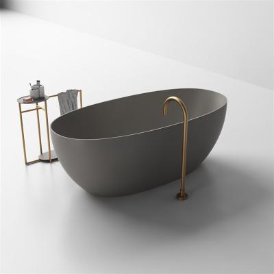 China Freestanding Composite Cast Stone Soaking Bathtub  Freestanding Bathtub For Bathing Sanitary Ware for sale