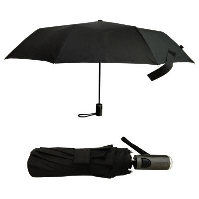 China High level waterproof and strong windproof black windproof marked travel umbrella for sale