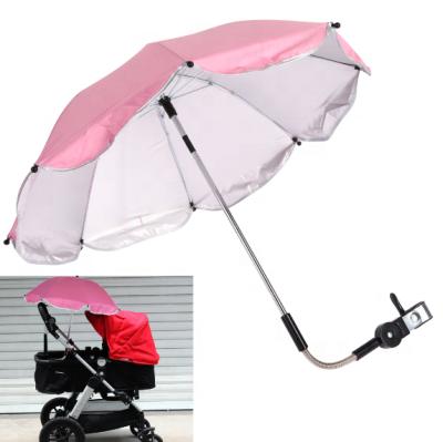 China Safety and Fashion for Baby Purple Sun Protection UV Baby Stroller Umbrella for sale