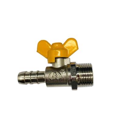 China General Gas Valve With Butterfly Handle Mini Male Ball Valve 1/2