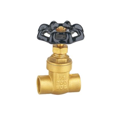 China General Factory Direct 1/2 Inch Water Welding Brass Gate Valve for sale