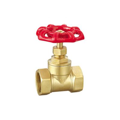 China General Red Iron Handle Heavy Duty Brass Stop Valve Globe Valve for sale