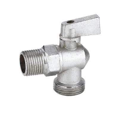 China General Cheap Price Bathroom Male Thread Brass Nickel Plated Angle Valve for sale