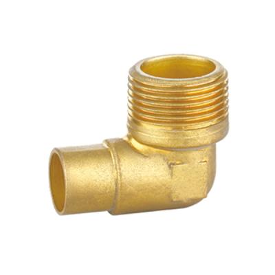 China Construction Low Price Brass Male 90 Degree Pipe Fitting For Connection for sale