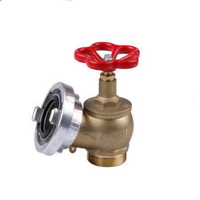 China Agricultural Fire Fighting Inches 2 2.5 Inch Hose Fire Landing Brass Hydrant Valve for sale