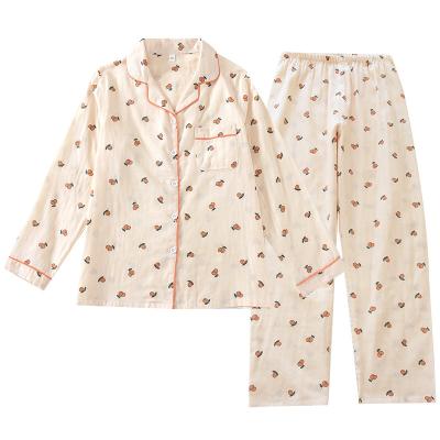 China Breathable Cheap Price 2 Piece Double Layer Cute Silk Sleepwear Pajamas Sets For Women for sale