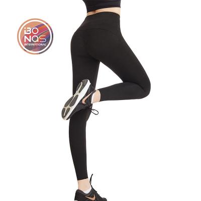 China Fashionalia Breathable Wholesale Black Yoga Pants Yoga Pants Gaiters Women for sale