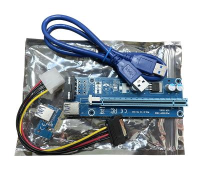 China PCI-E 1X to pcie 16X riser card 60CM usb 3.0 extension 60cm ver 009s PCI-e 1x to 16x ler 009 riser card 12.9*4.4*1.2 for sale