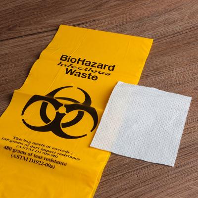 China Biohazard Absorption Bag High Absorbent Medical Wet Medical Waste Disposable Absorption Waste Waste for sale