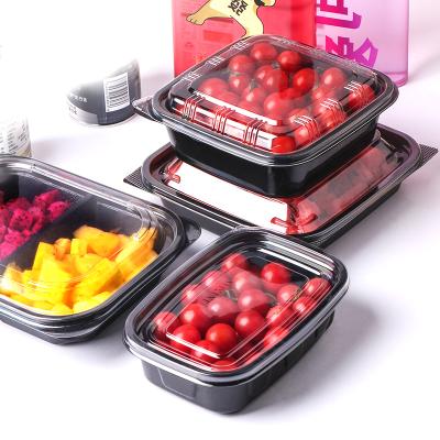 China Factory direct sale recyclable plastic packaging container box for fruit supermarket for sale