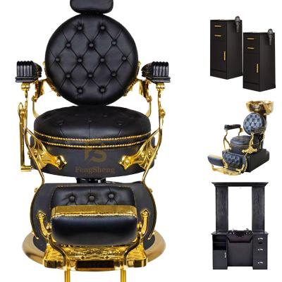 China Traditional Luxurious Salon Furniture Set Hair Barber Chair Equipment Wholesale Nails Modern Furniture For Sale for sale