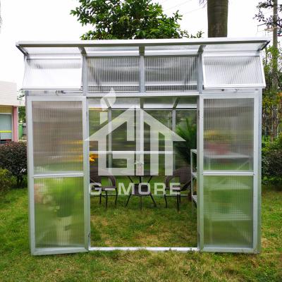 China PC Sheet Balcony Commercial Used Prefab Greenhouse House Sale for sale