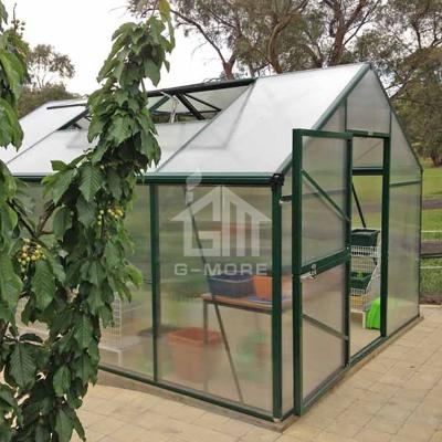 China Easily Assembled G-MORE Titan / Barn Series, 3M Width /4M Length, Premium Crop DIY 10MM Polycarbonate / Aluminum Garden Greenhouse (GM32304-G) for sale