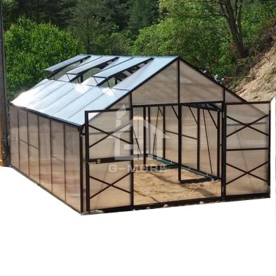 China Easily Assembled G-MORE Titan/Barn Series, 4M Width /6M Length, High Quality Aluminum Frame Professional Garden Greenhouse (GM32406-B) for sale