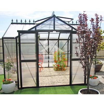 China Easily Assembled G-MORE Orangery Series, Extra Heavy Duty English Style Easy Hobby Greenhouse DIY Classic Orangery (GM32506-B 8MM PC) for sale