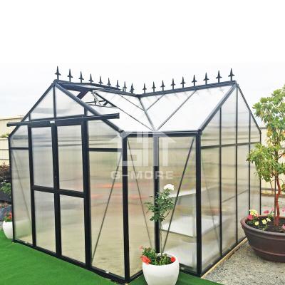 China Easily Assembled G-MORE Orangery Series, New Design Unique Shape Orangery Greenhouse (GM34506-B 8MM PC) for sale