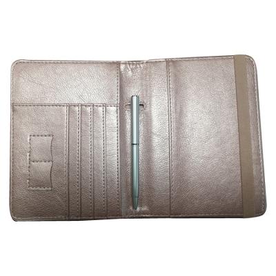 China Fashion Amazon Hotsale RFID Blocking Passport Holder Cover Travel Luggage Passport with SD Card Pen Holder PU Leather for Men and Women for sale