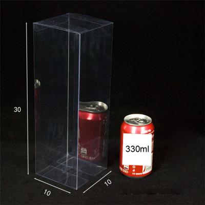 China Custom Logo 10*10*30cm Handmade Clear PVC Box Plastic Box for sale