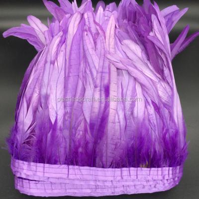 China Purple Chicken Feather 12-14