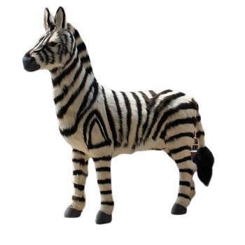 China Zebra Wild Animals Zebra Artificial Standing Life Size Figurine for sale