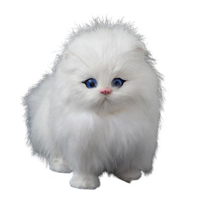 China Cat Dolls Toy Animal Cats Artificial Fur Simulation Cats Will Meow for sale