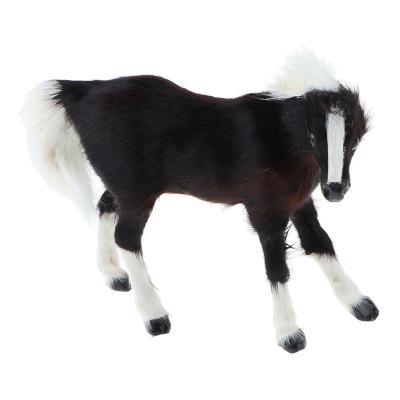 China Kids Educational Prop Artificial Horse Model Horse Fur Artficial Simulation Home Ornament for sale