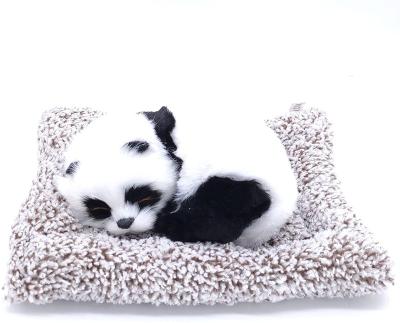 China Realistic Simulation Panda Plush Can Fresh Air Small Fuzzy Panda Toys Cute Realistic Sleep Liar for sale