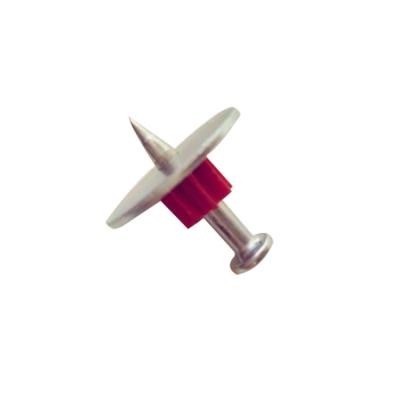 China Flat High Strength Power Operated Concrete Fastener Shoot Nail With Metal Joint for sale