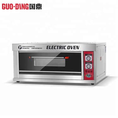 China Luxury vegetable processing plant double deck baking oven/stainless steel electric pizza oven for sale