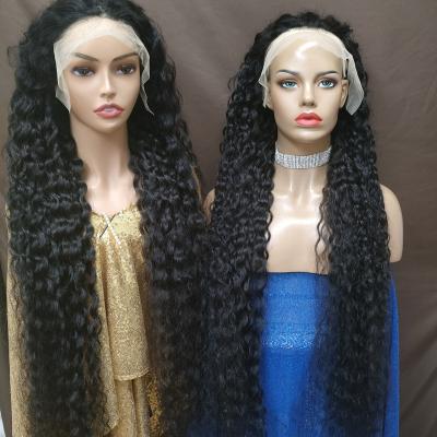 China Other Best Selling Water Wave Hair Amara 180%density 360 Lace Frontal Wig With Baby Hair 100% Hair Lace Front Wigs Stock for sale