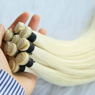 China Best Selling Silky Straight Amara Hand Wave Weft Hair One Hair Extensions Hand Tied Hand Tied Good Quality Hand Tied Raw Hair Weft In Stock for sale