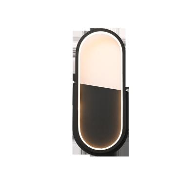 China Innovation 18W Living Room Lamp Bedroom Bedside Corridor Wall Sand Graphite Indoor Wall Lamp for sale