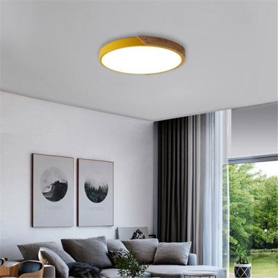 China Cheap Design 60W Surface Mounted E27 Fixture Lighting Modern Led Iron Round Lamp For Ceiling for sale