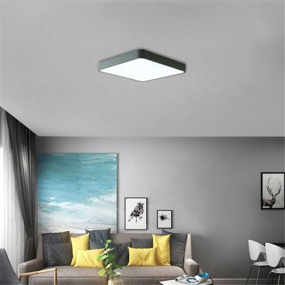 China Simple Modern Design Fancy Modern Aluminum Square Lighting Outdoor Mounted Led Ceiling Lamp With Motion Sensor for sale