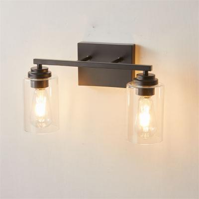 China Innovation Lighting Fixtures Indoor Black Iron Wall Mounted Home Residential Wall Lamp For Living Room for sale