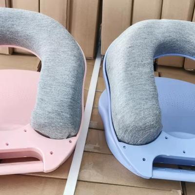 China Custom Logo Personalized Orthopedic Office Memory Therapy Foam Neck Support Nap Pillow for sale