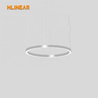 China EUROPEAN Circle Round Ring Shape Acrylic Linear Led Light Indoor Pendant Light for sale