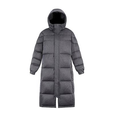 China High Quality Wholesale Custom Made Breathable Long Down Coats Parka Jacket Women Outdoor Unisex Hooded Down Coat Men's Down Coat for sale