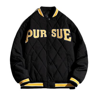 China High Quality Breathable Winter Jacket Streetwear Stripper Letterman College Bomber Jacket For Men And Women for sale