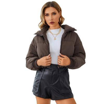 China Winter waterproof clothing for women 2023 stripper luxury warm jacket cropped coat padding extra shorts down jacket new coat crop top for sale