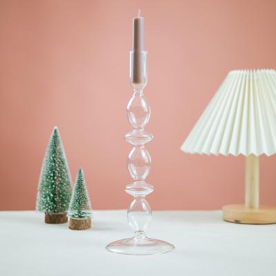 China Home Decoration Maker Premium Candle Holders Taper Candle Holder Home Decoration Glass Holder for sale