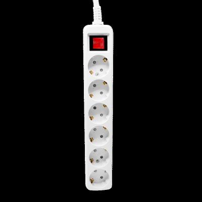 China Residential/General Purpose 250V Extension Socket 3/4/5/6 Way Extension Socket Europe TUV Approved Power Strip With Surge Protector for sale