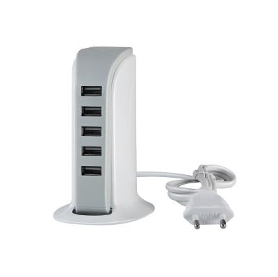 China Fast Charge 5 Port USB Hub Power Supply CE 100-240V AC 30W Factory Hot Sale OEM for sale