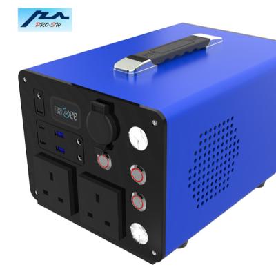 China UK Standard High Rated Portable Home Power Supply 500W 110V Backup Backup Power Storage Supply for sale