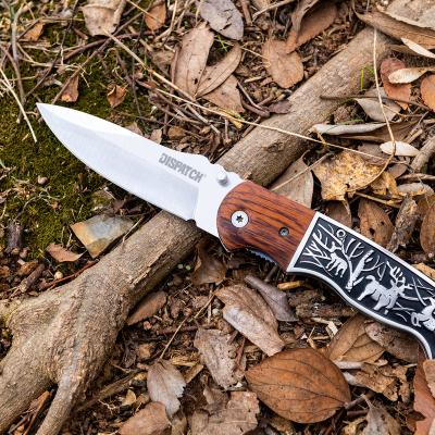 China Wholesale Non-variable Opening Folding Pocket Knife Handle Wooden Knife for sale